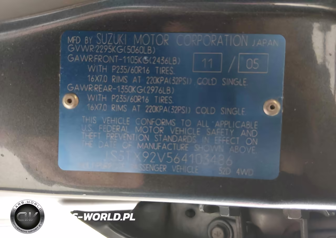2006 Suzuki Xl-7 Premium VIN:JS3TX92V564103486 - 9