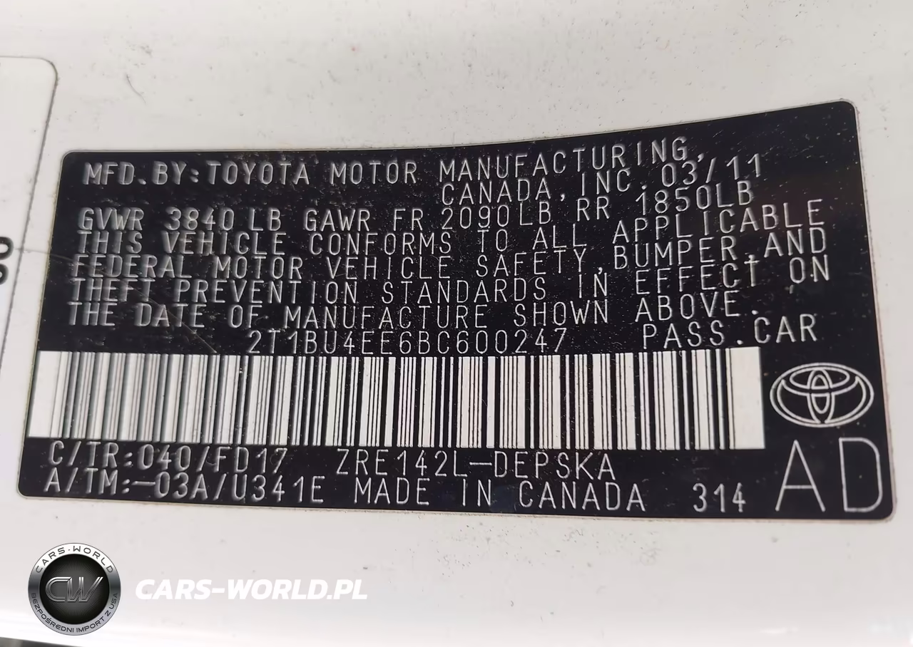 2011 Toyota Corolla S VIN:2T1BU4EE6BC600247 - 9
