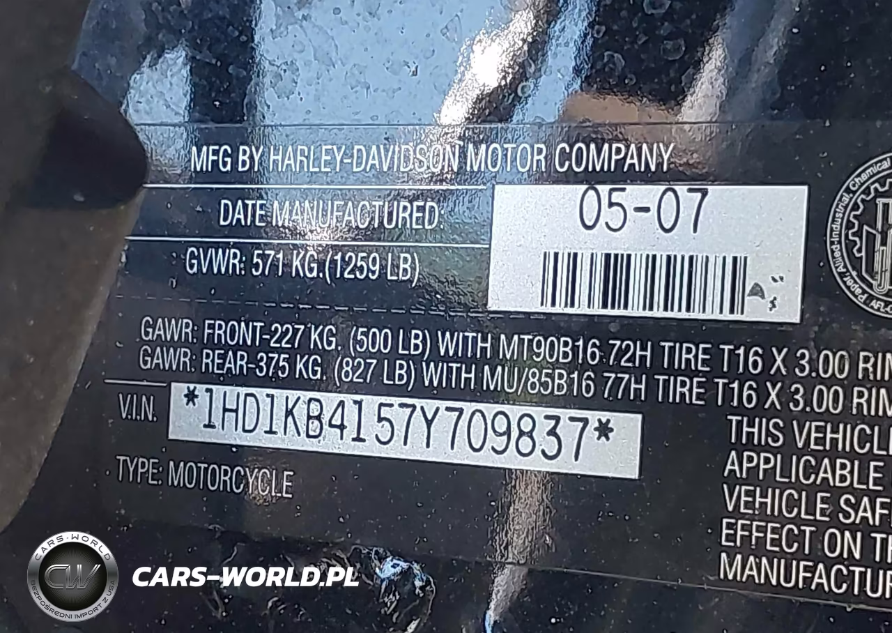 2007 Harley-Davidson Flhx VIN:1HD1KB4157Y709837 - 10