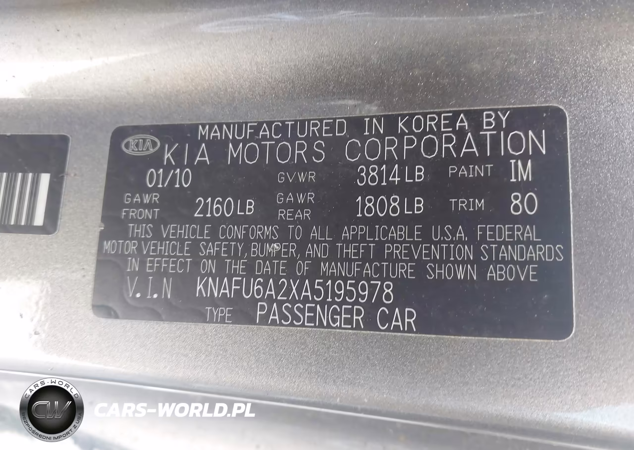 2010 Kia Forte Koup Ex VIN:KNAFU6A2XA5195978 - 9