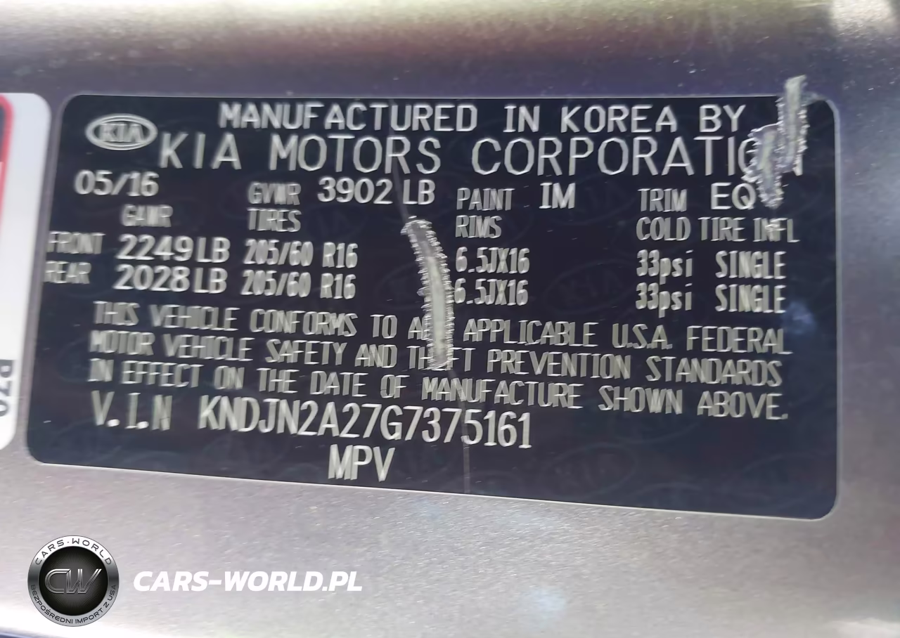 2016 Kia Soul VIN:KNDJN2A27G7375161 - 9