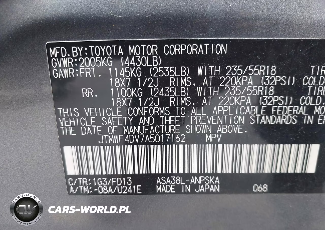 2010 Toyota Rav4 Sport VIN:JTMWF4DV7A5017162 - 9
