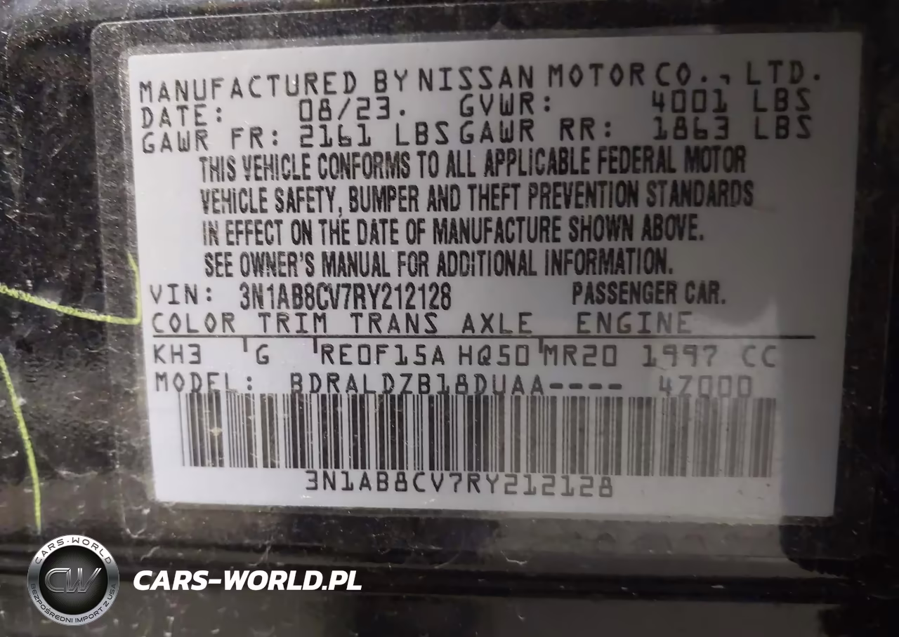 2024 Nissan Sentra Sv Xtronic Cvt VIN:3N1AB8CV7RY212128 - 9