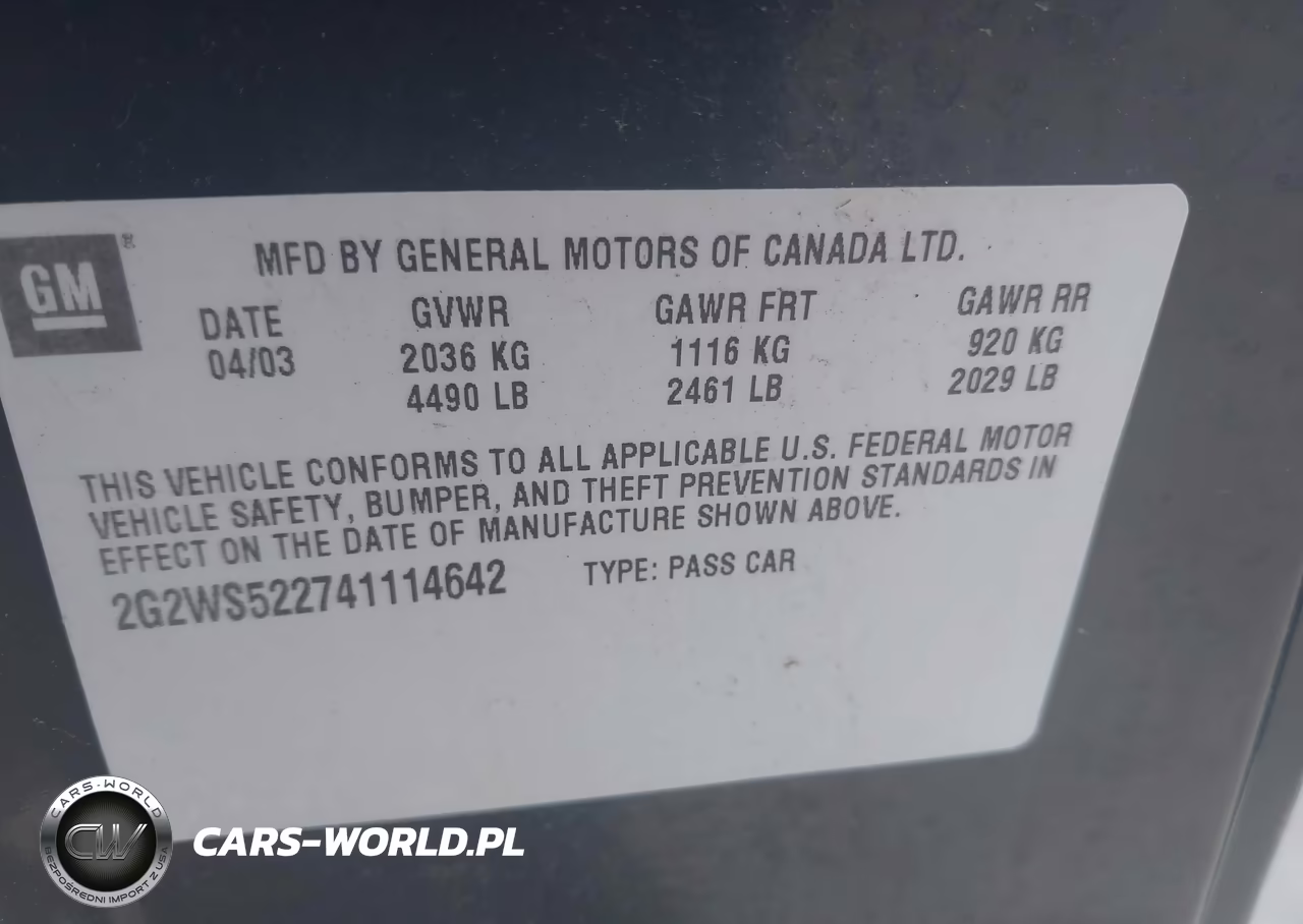2004 Pontiac Grand Prix Gt2 VIN:2G2WS522741114642 - 9