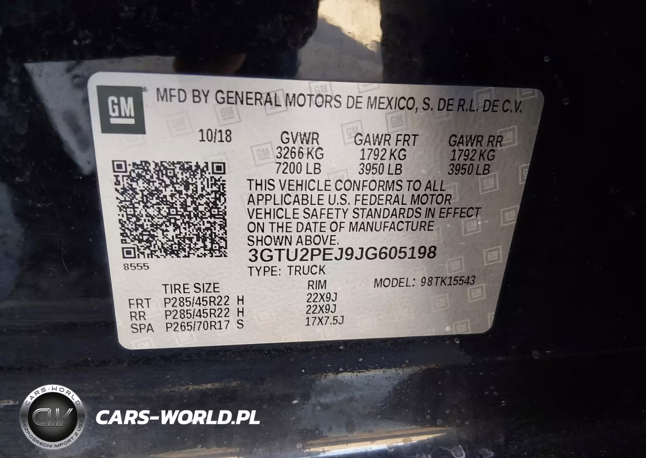 2018 GMC Sierra 1500 Denali VIN:3GTU2PEJ9JG605198 - 9