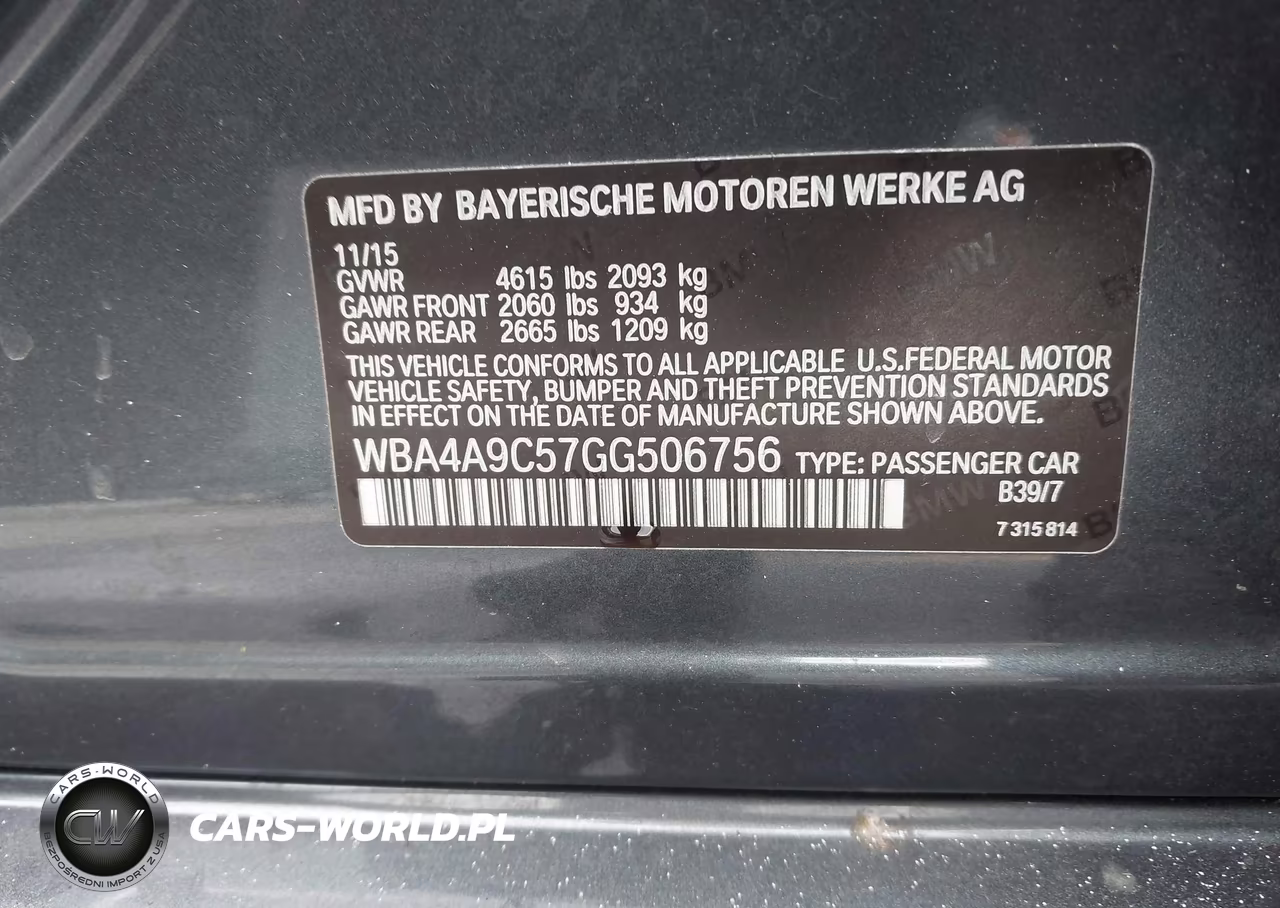 2016 BMW 428I Gran Coupe VIN:WBA4A9C57GG506756 - 9