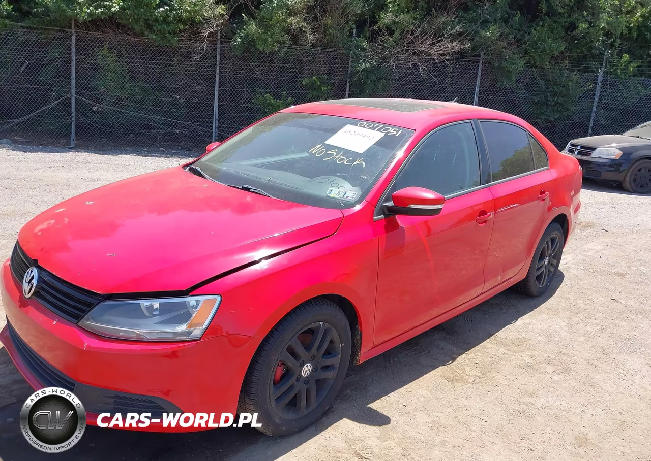 2012 Volkswagen Jetta 2.5L Se VIN:3VWDP7AJ1CM007051 - 2