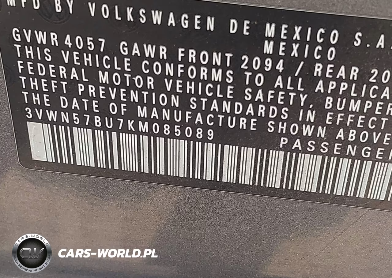 2019 Volkswagen Jetta 1.4T S VIN:3VWN57BU7KM085089 - 9