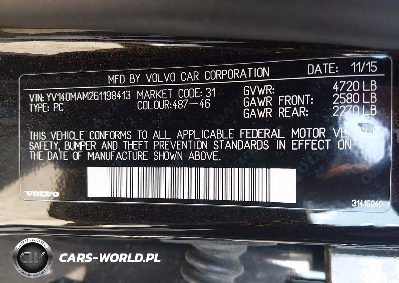 2016 Volvo S80 T5 Drive-E Platinum VIN:YV140MAM2G1198413 - 9