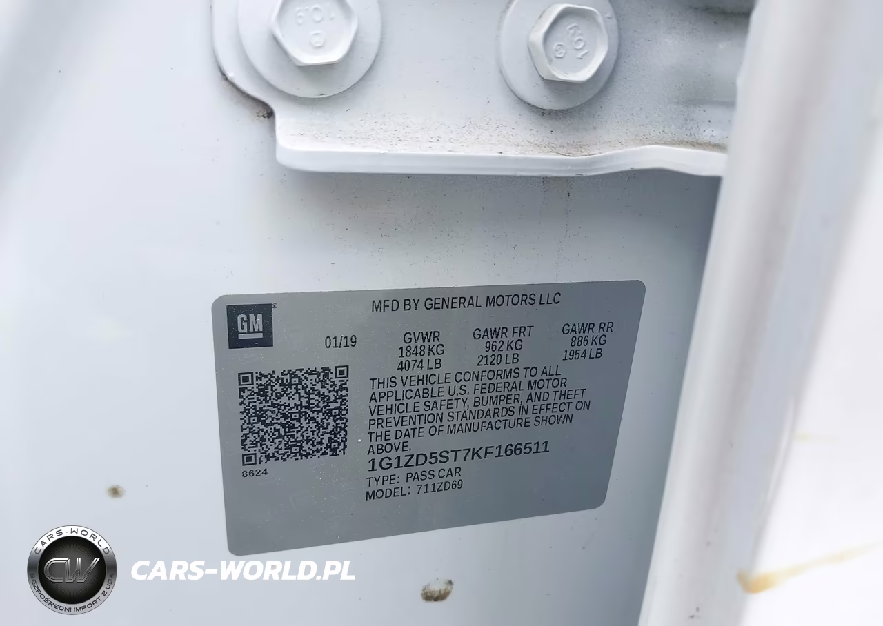 2019 Chevrolet Malibu Lt VIN:1G1ZD5ST7KF166511 - 9