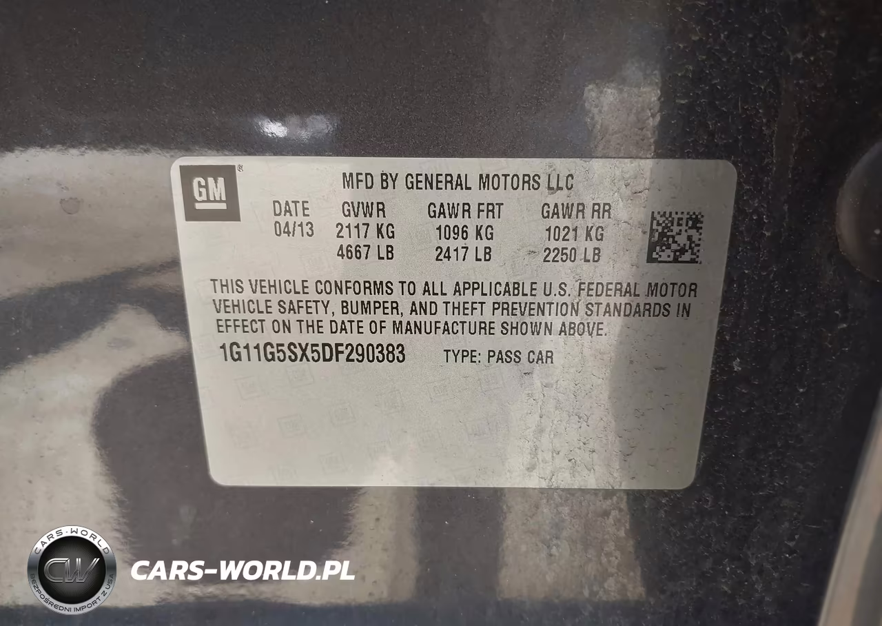2013 Chevrolet Malibu 3Lt VIN:1G11G5SX5DF290383 - 9