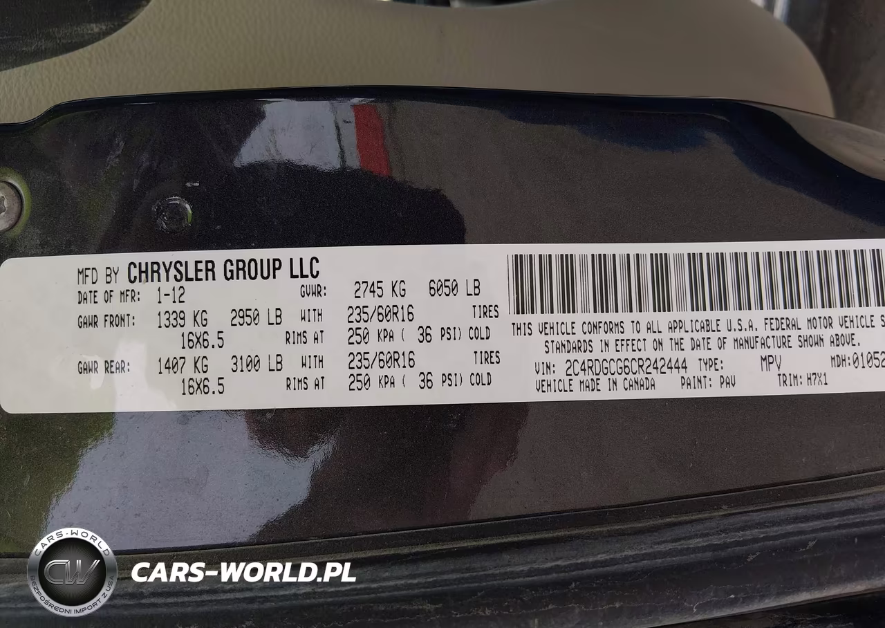 2012 Dodge Grand Caravan Sxt VIN:2C4RDGCG6CR242444 - 9
