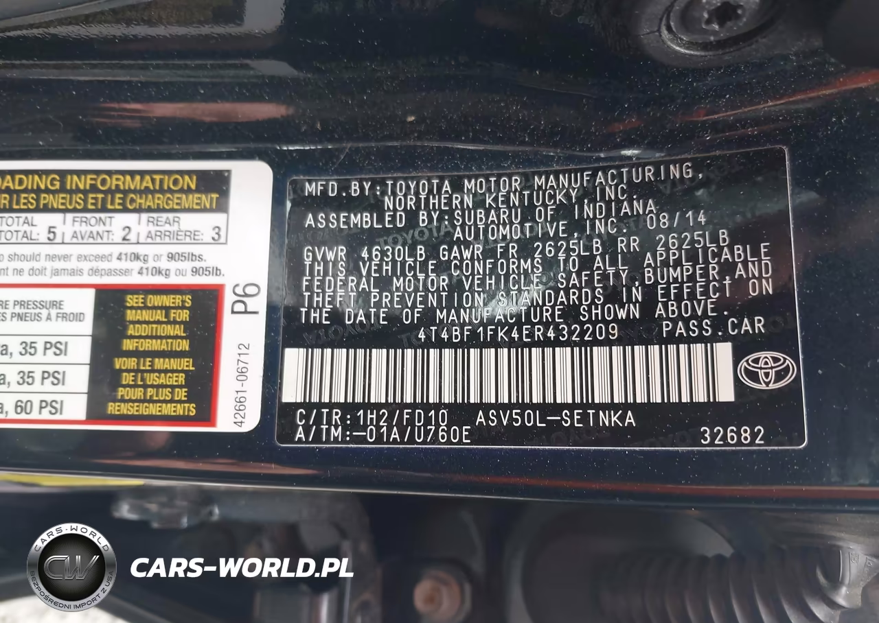 2014 Toyota Camry Le VIN:4T4BF1FK4ER432209 - 9