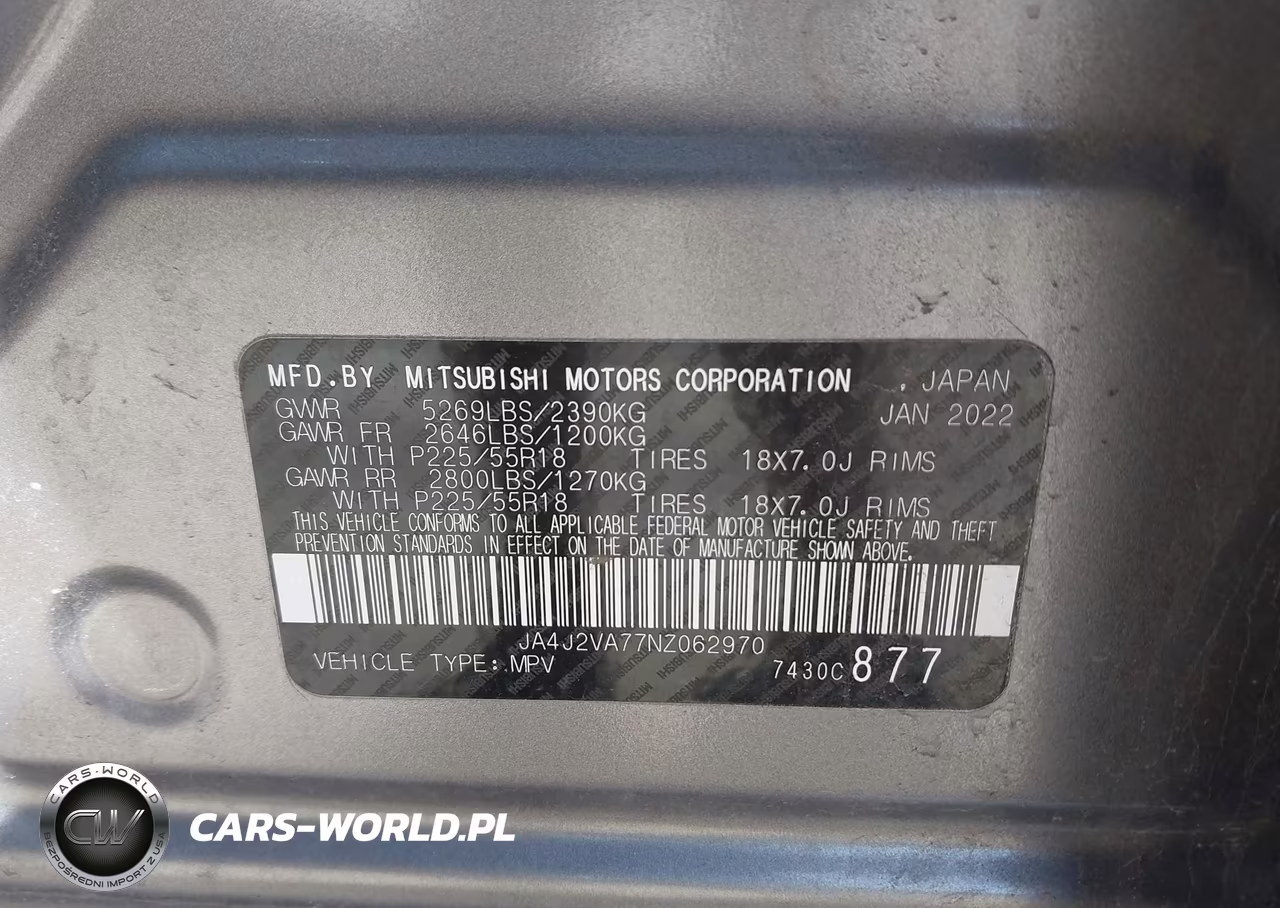 2022 Mitsubishi Outlander Phev Gt S-Awc-Le S-Awc-Sel S-Awc VIN:JA4J2VA77NZ062970 - 9