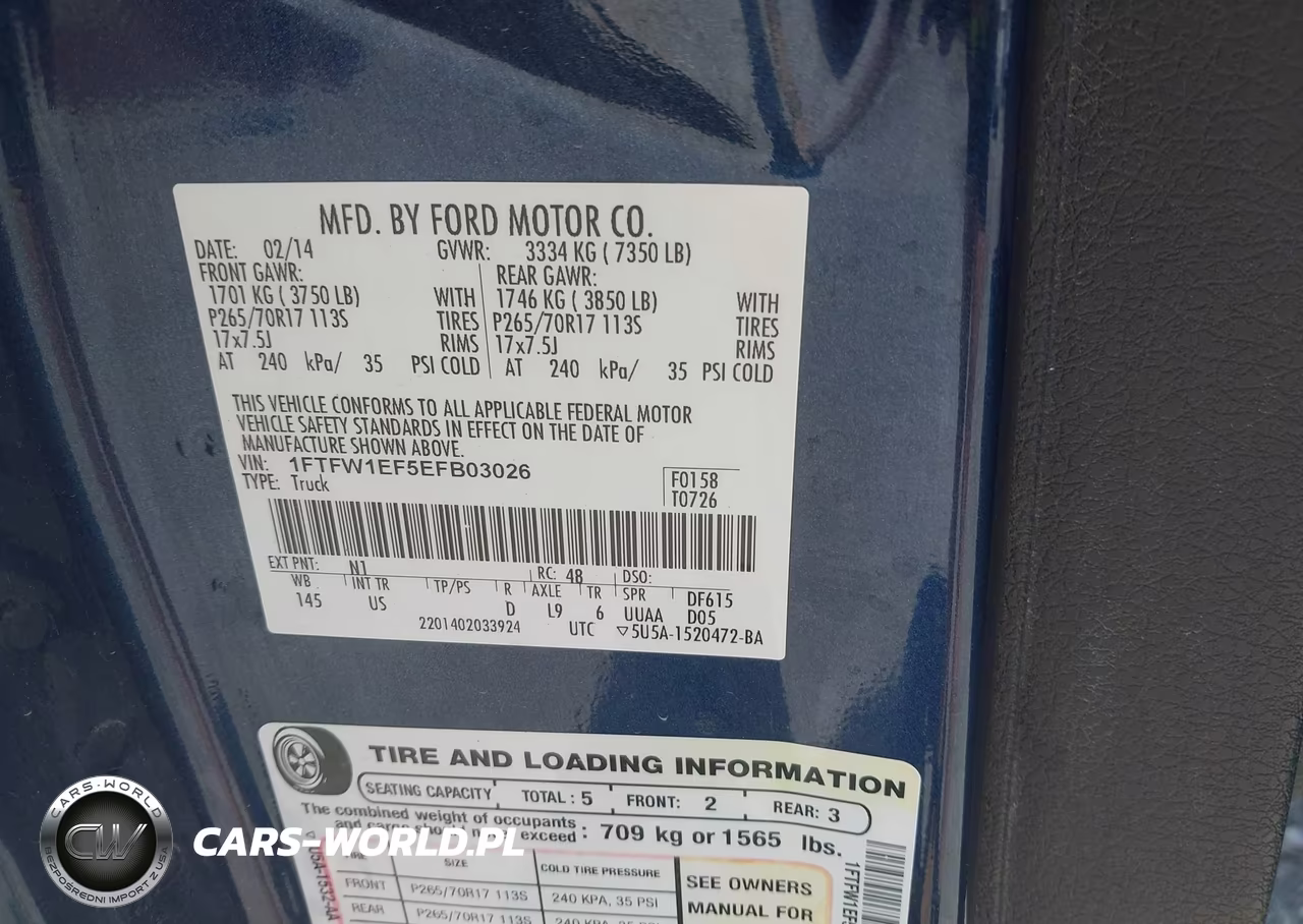 2014 Ford F-150 Xlt VIN:1FTFW1EF5EFB03026 - 9