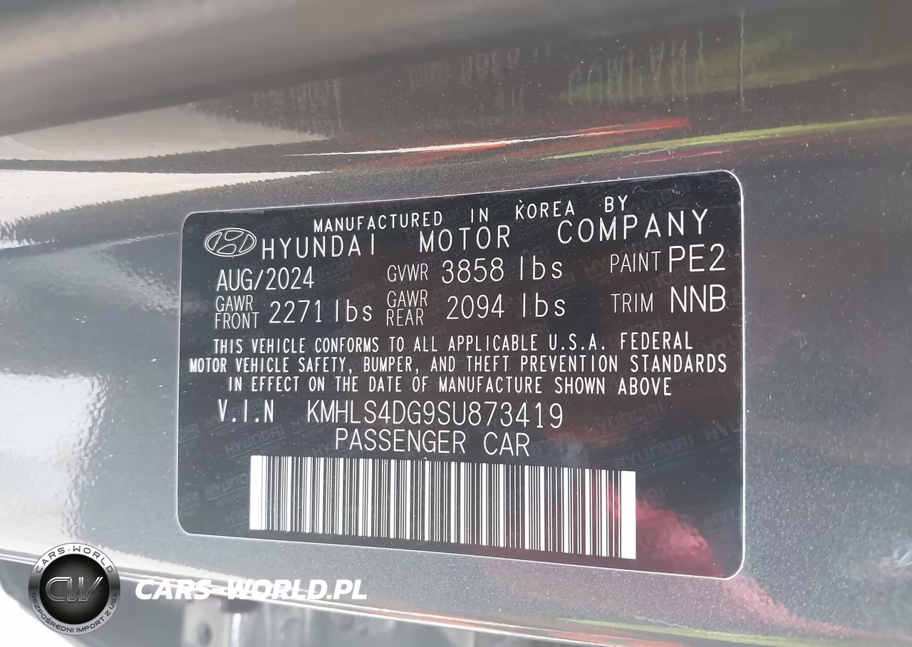 2025 Hyundai Elantra Sel Convenience VIN:KMHLS4DG9SU873419 - 9