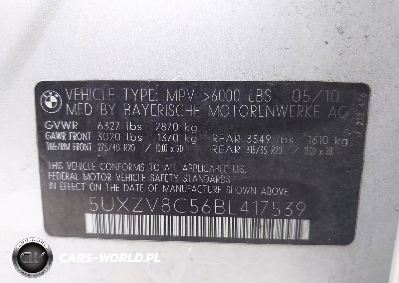 2011 BMW X5 xDrive50I VIN:5UXZV8C56BL417539 - 9