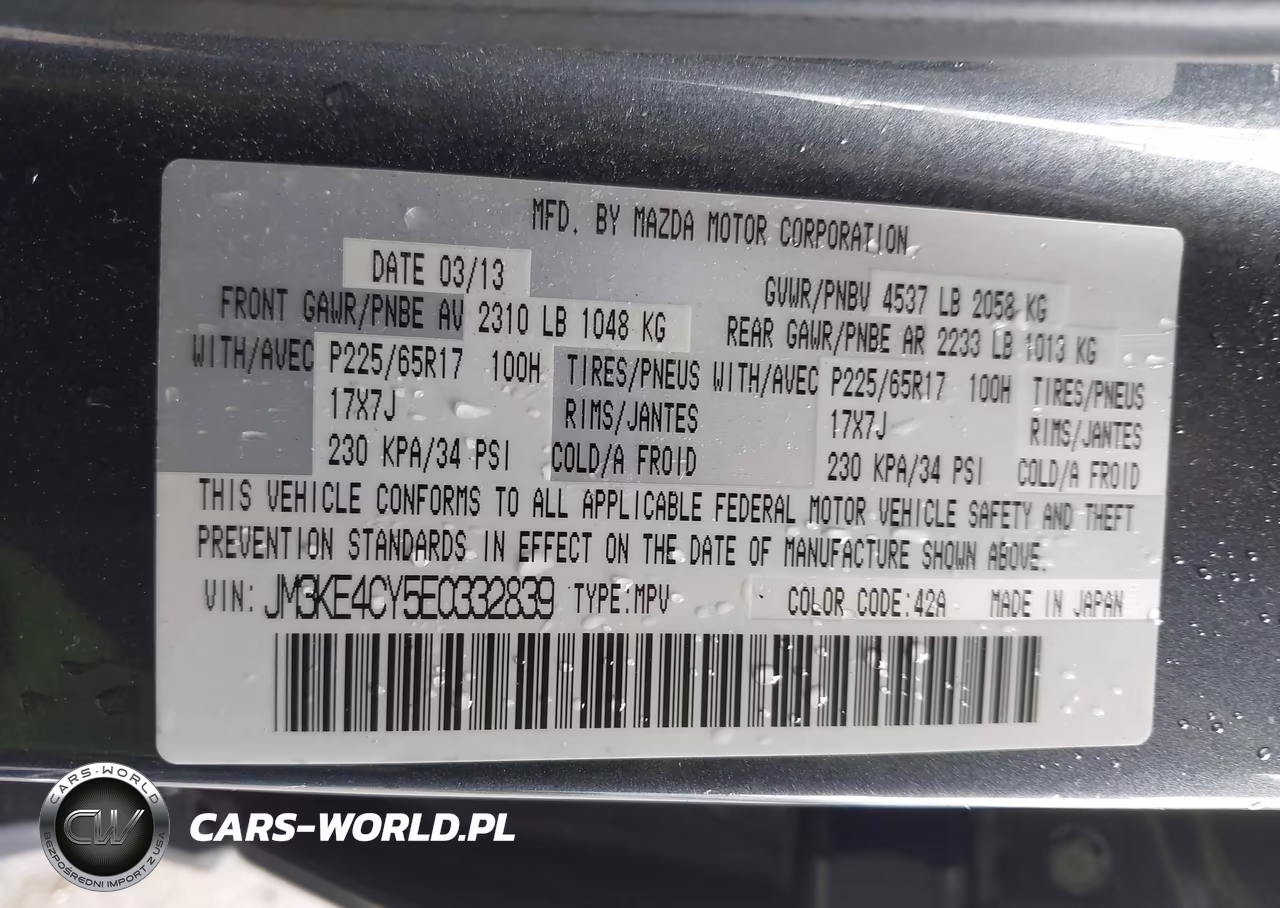 2014 Mazda Cx-5 Touring VIN:JM3KE4CY5E0332839 - 9