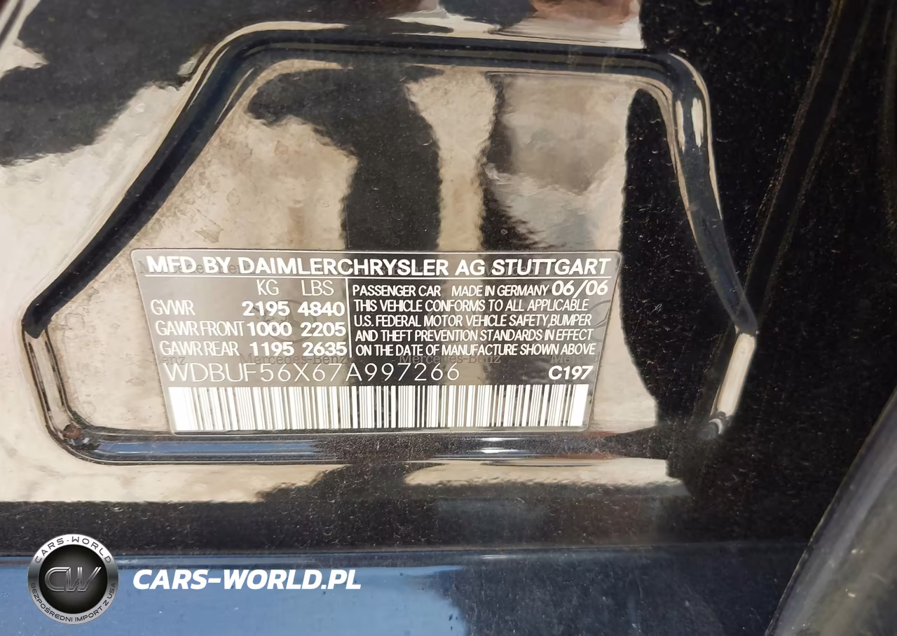 2007 Mercedes-Benz E 350 VIN:WDBUF56X67A997266 - 9