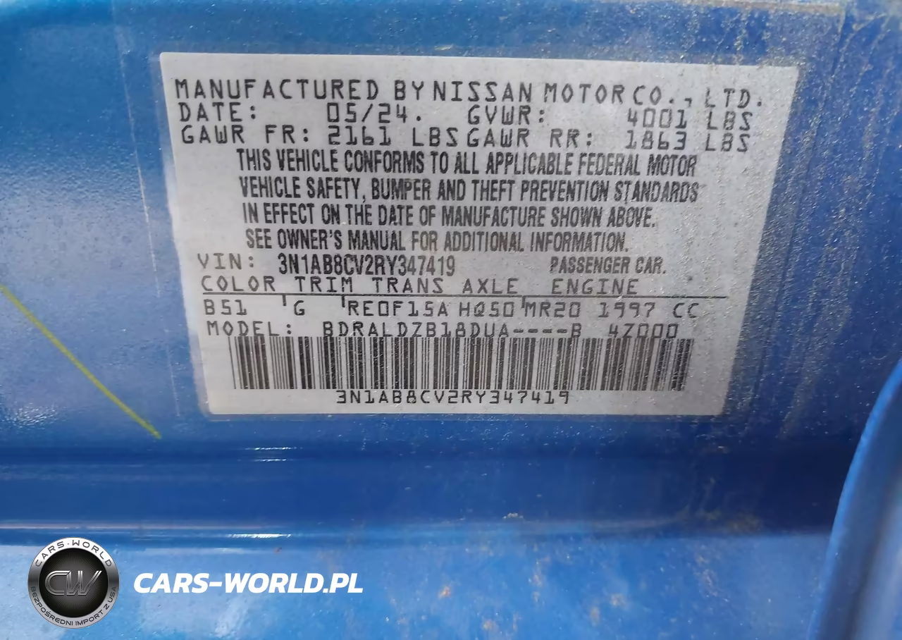 2024 Nissan Sentra Sv Xtronic Cvt VIN:3N1AB8CV2RY347419 - 9