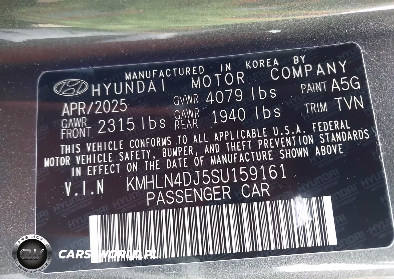 2025 Hyundai Elantra Hybrid Limited VIN:KMHLN4DJ5SU159161 - 9