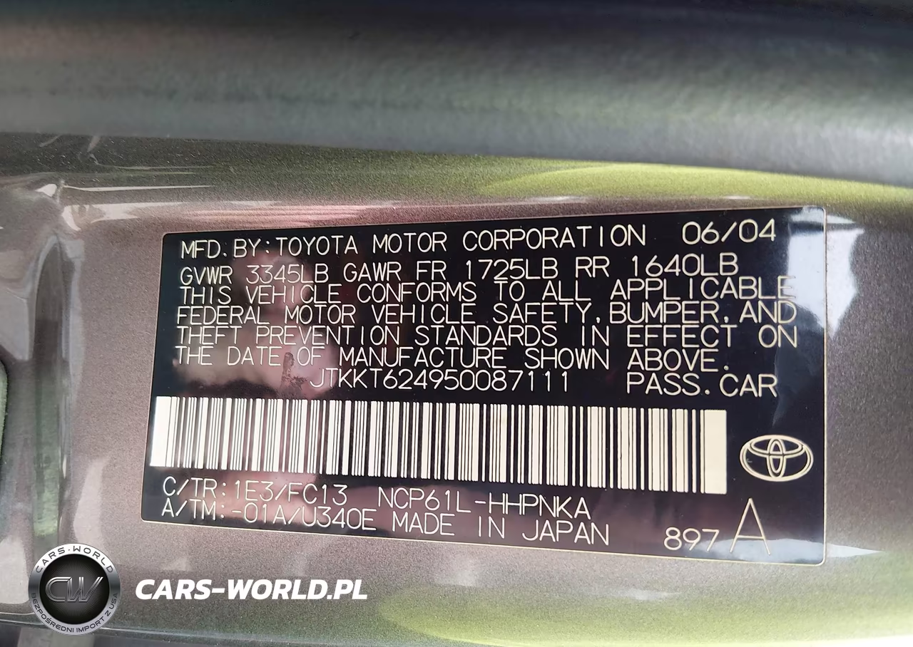 2005 Scion Xa VIN:JTKKT624950087111 - 9