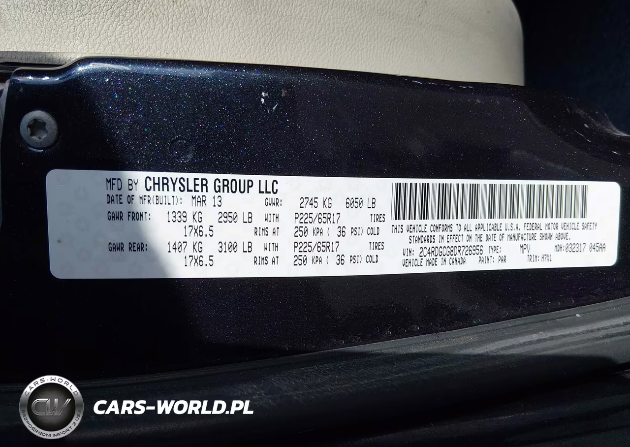 2013 Dodge Grand Caravan Sxt VIN:2C4RDGCG8DR726956 - 9