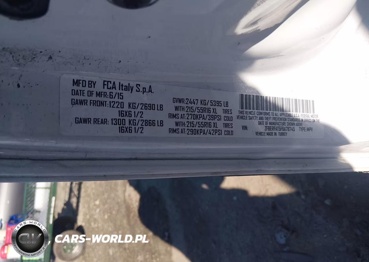 2015 Ram Promaster City Tradesman VIN:ZFBERFAT5F6A78745 - 9