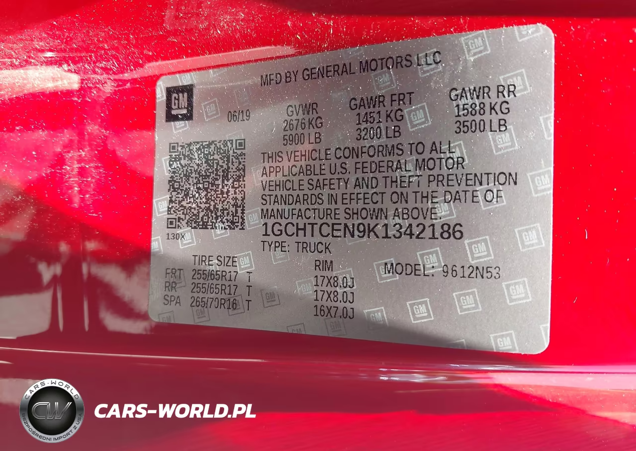 2019 Chevrolet Colorado Lt VIN:1GCHTCEN9K1342186 - 9