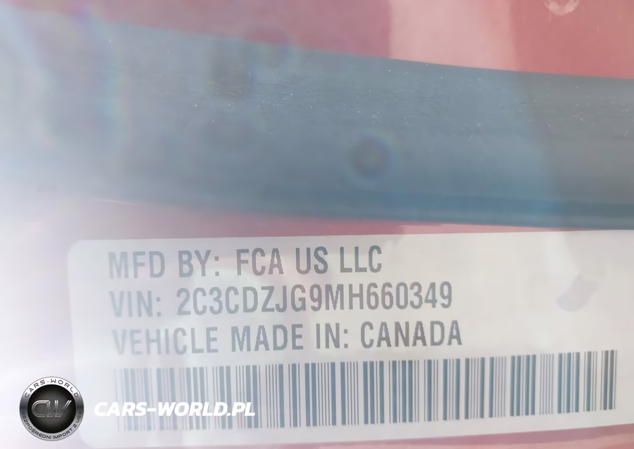 2021 Dodge Challenger Gt VIN:2C3CDZJG9MH660349 - 9