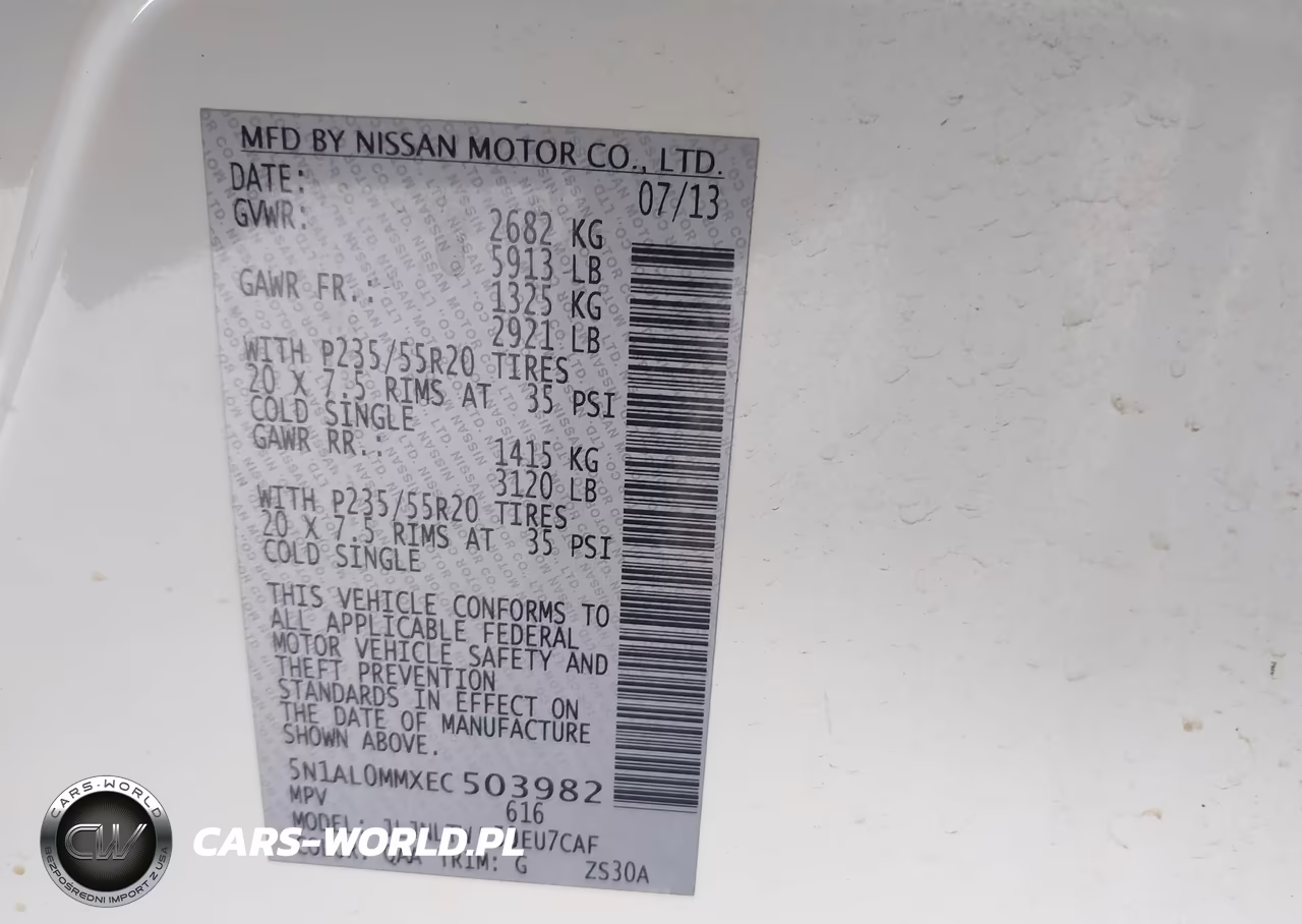 2014 Infiniti Qx60 VIN:5N1AL0MMXEC503982 - 9