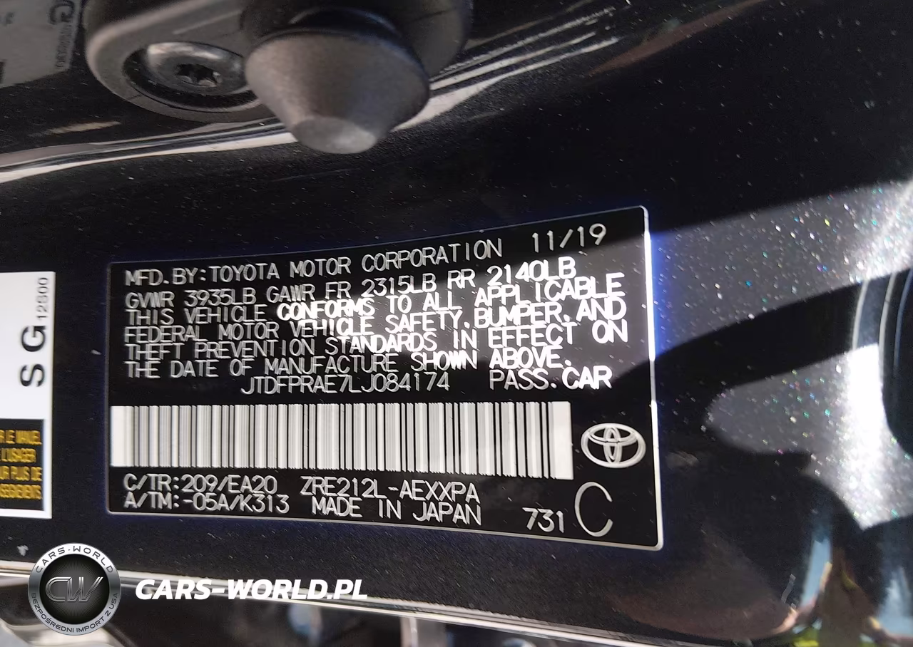 2020 Toyota Corolla Xle VIN:JTDFPRAE7LJ084174 - 9