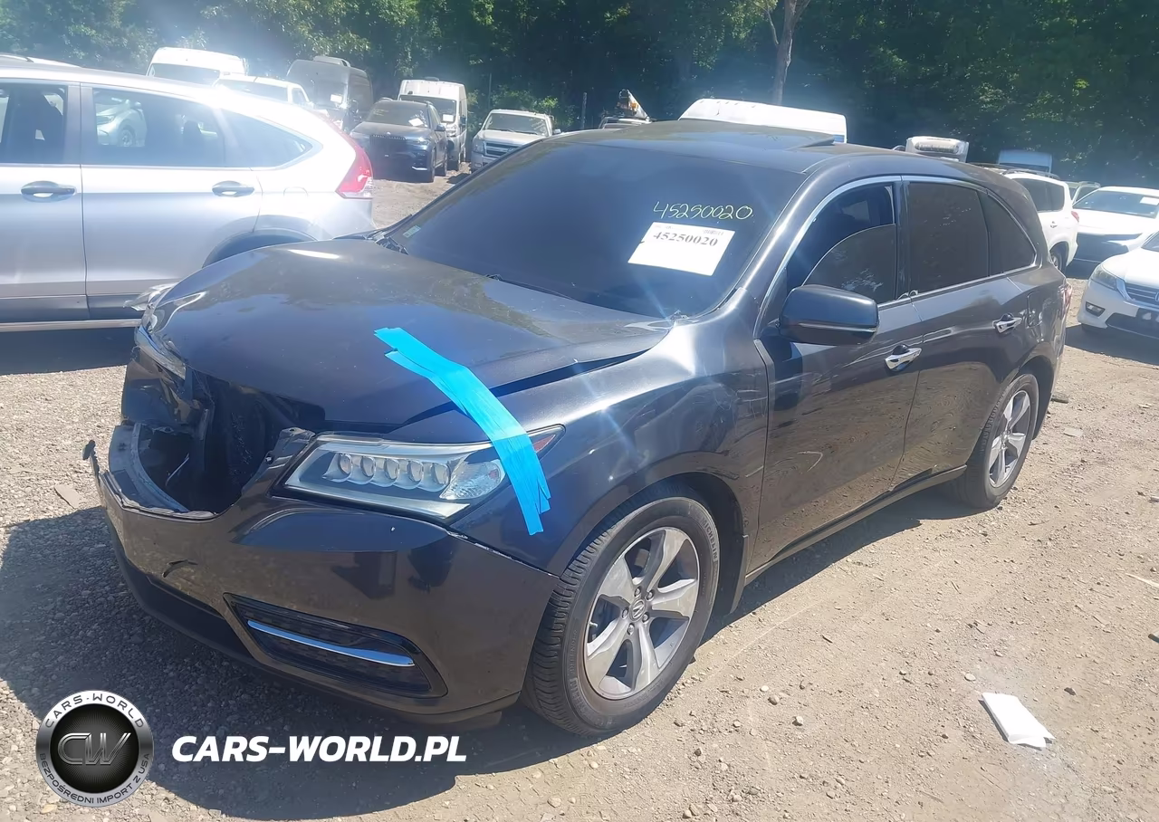 2014 Acura Mdx VIN:5FRYD4H26EB020443 - 2