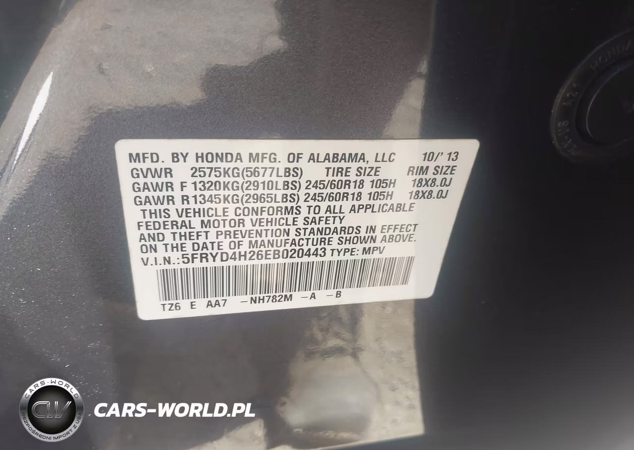 2014 Acura Mdx VIN:5FRYD4H26EB020443 - 9