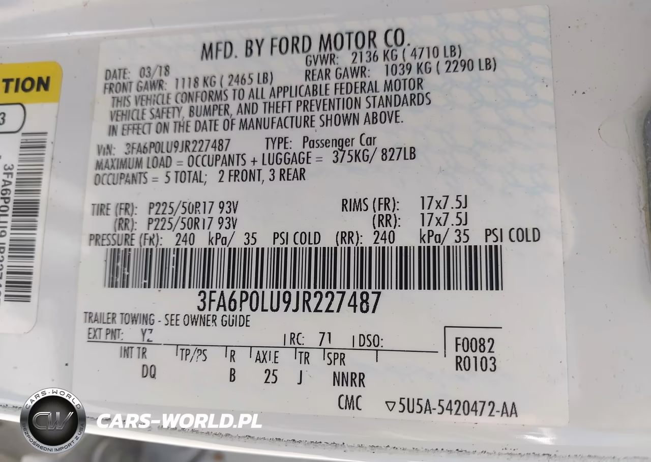 2018 Ford Fusion Hybrid Se VIN:3FA6P0LU9JR227487 - 9