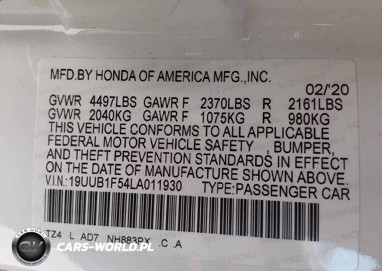 2020 Acura Tlx Tech Package VIN:19UUB1F54LA011930 - 9