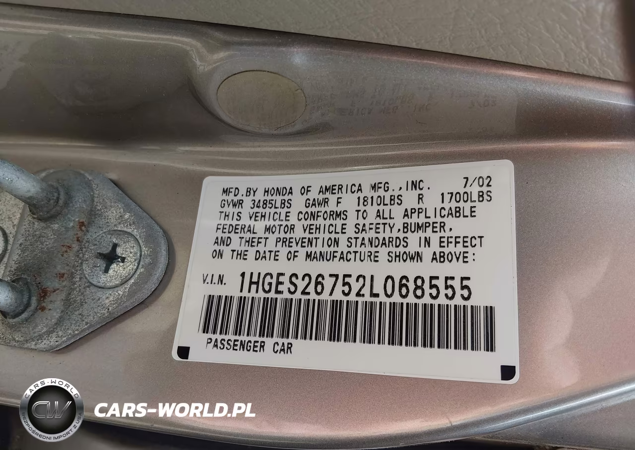 2002 Honda Civic Ex VIN:1HGES26752L068555 - 9
