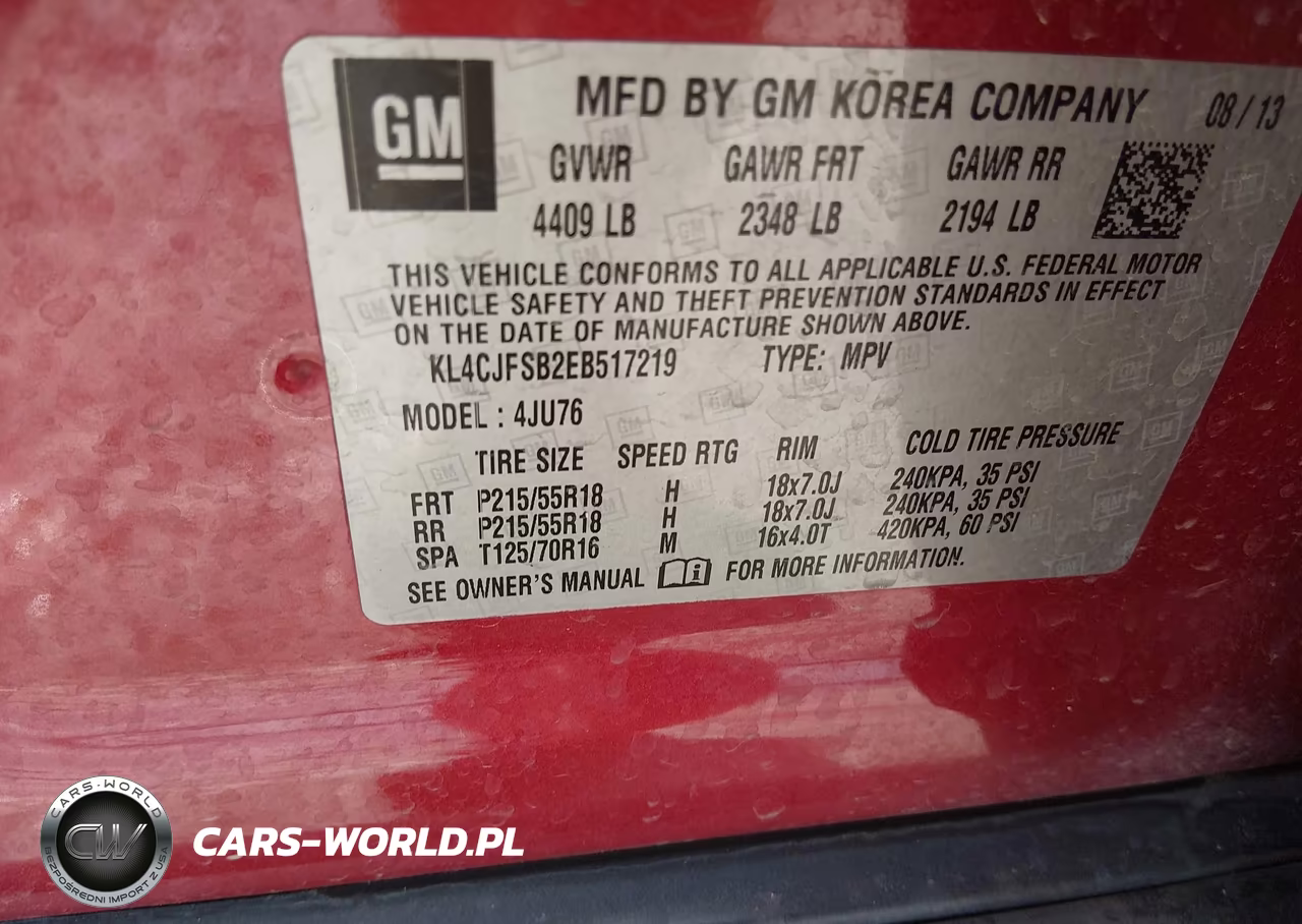 2014 Buick Encore Convenience VIN:KL4CJFSB2EB517219 - 9