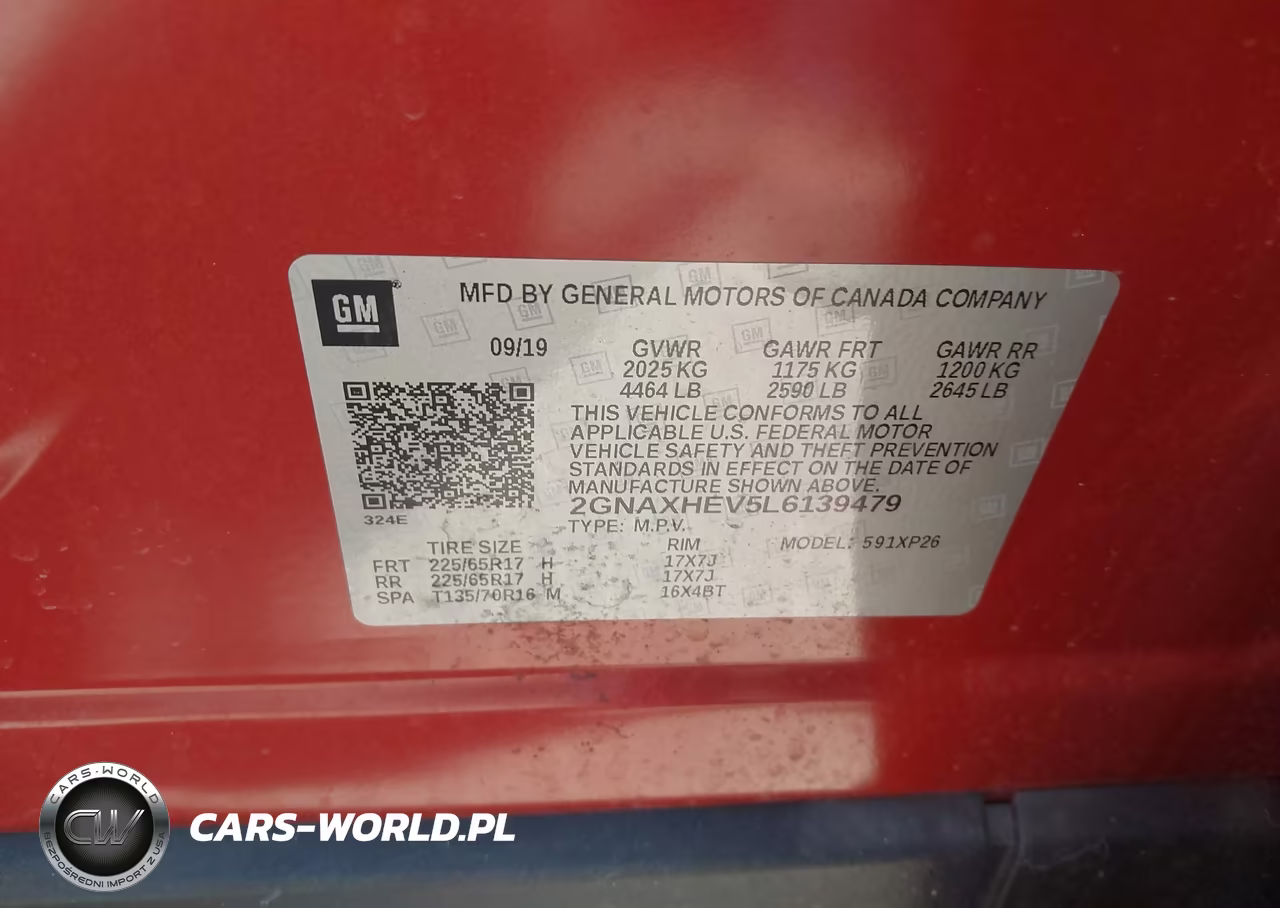 2020 Chevrolet Equinox Fwd Ls VIN:2GNAXHEV5L6139479 - 9