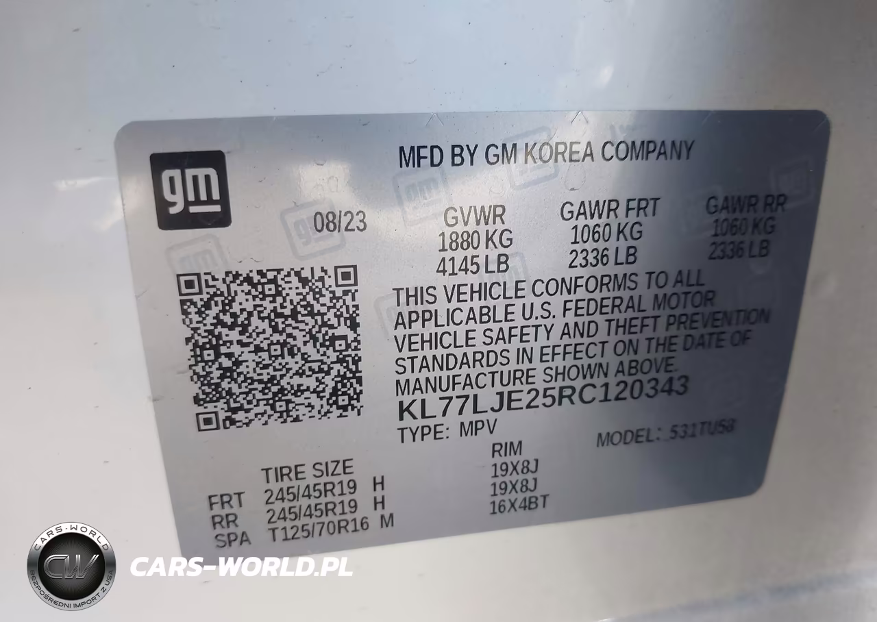 2024 Chevrolet Trax Fwd 2Rs VIN:KL77LJE25RC120343 - 9