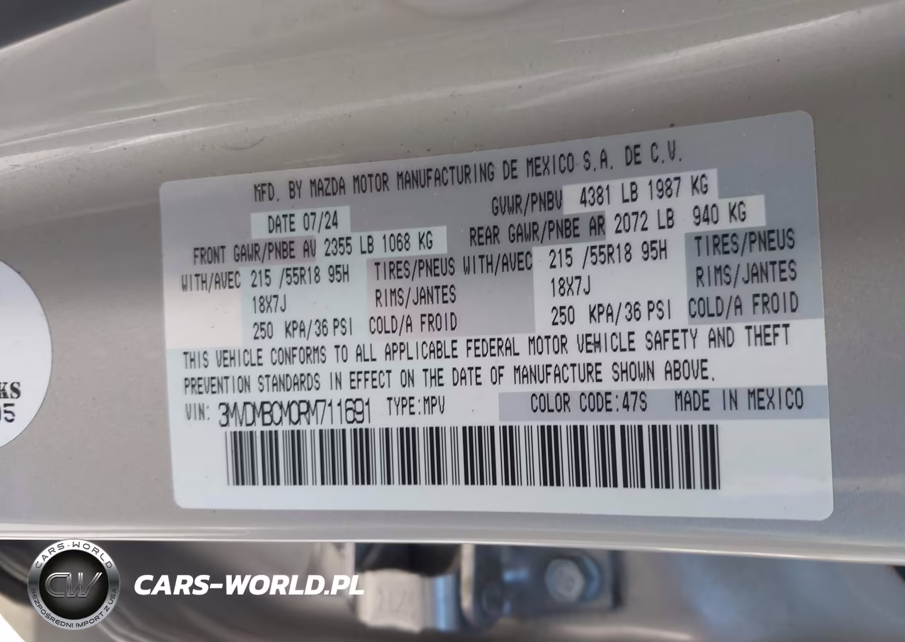 2024 Mazda Cx-30 2.5 S Preferred Package VIN:3MVDMBCM0RM711691 - 9