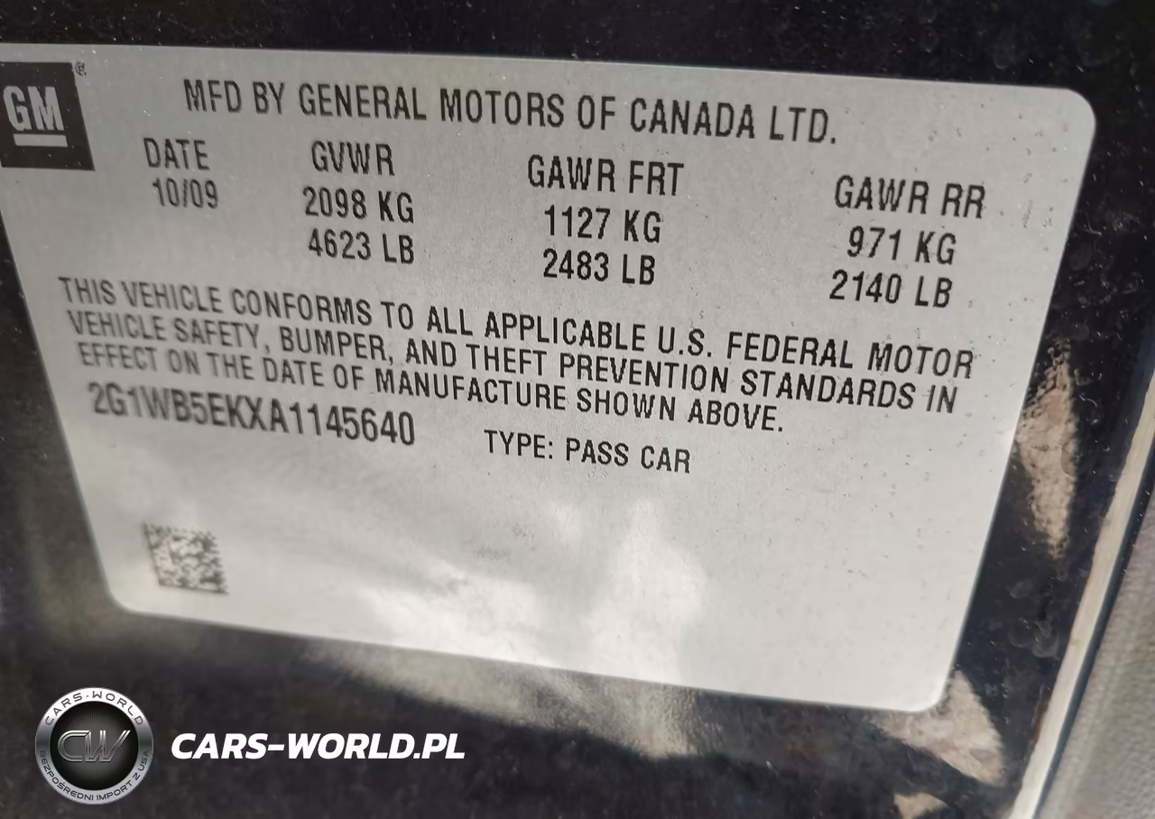2010 Chevrolet Impala Lt VIN:2G1WB5EKXA1145640 - 9