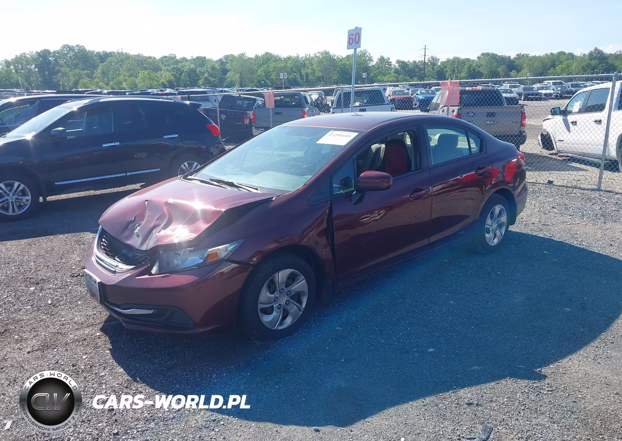 2015 Honda Civic Lx VIN:19XFB2F5XFE268010 - 2