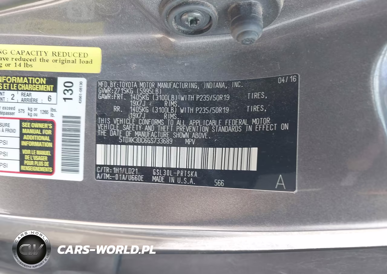 2016 Toyota Sienna Se 8 Passenger VIN:5TDXK3DC6GS733689 - 9