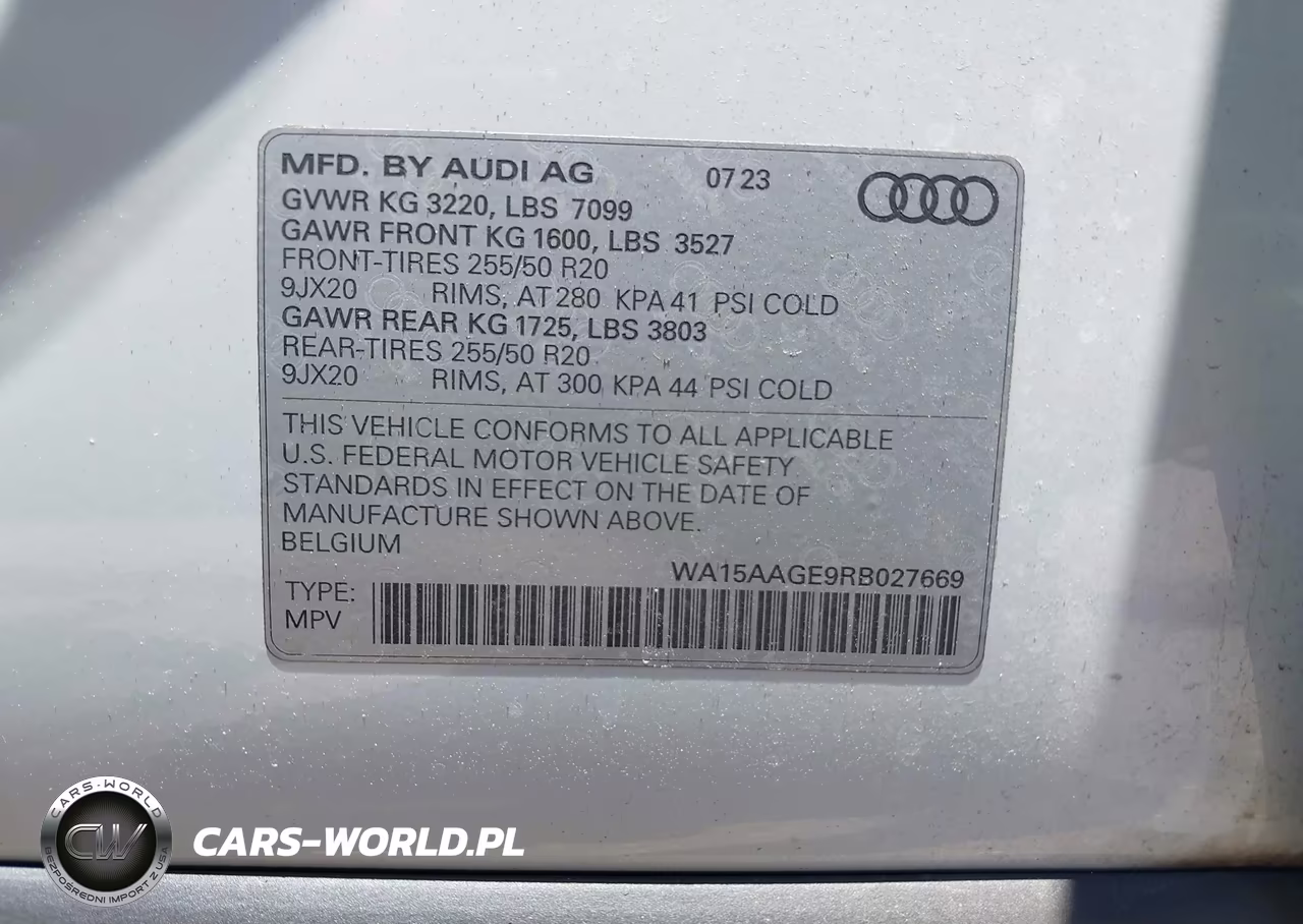 2024 Audi Q8 E-Tron Premium Plus Quattro VIN:WA15AAGE9RB027669 - 9