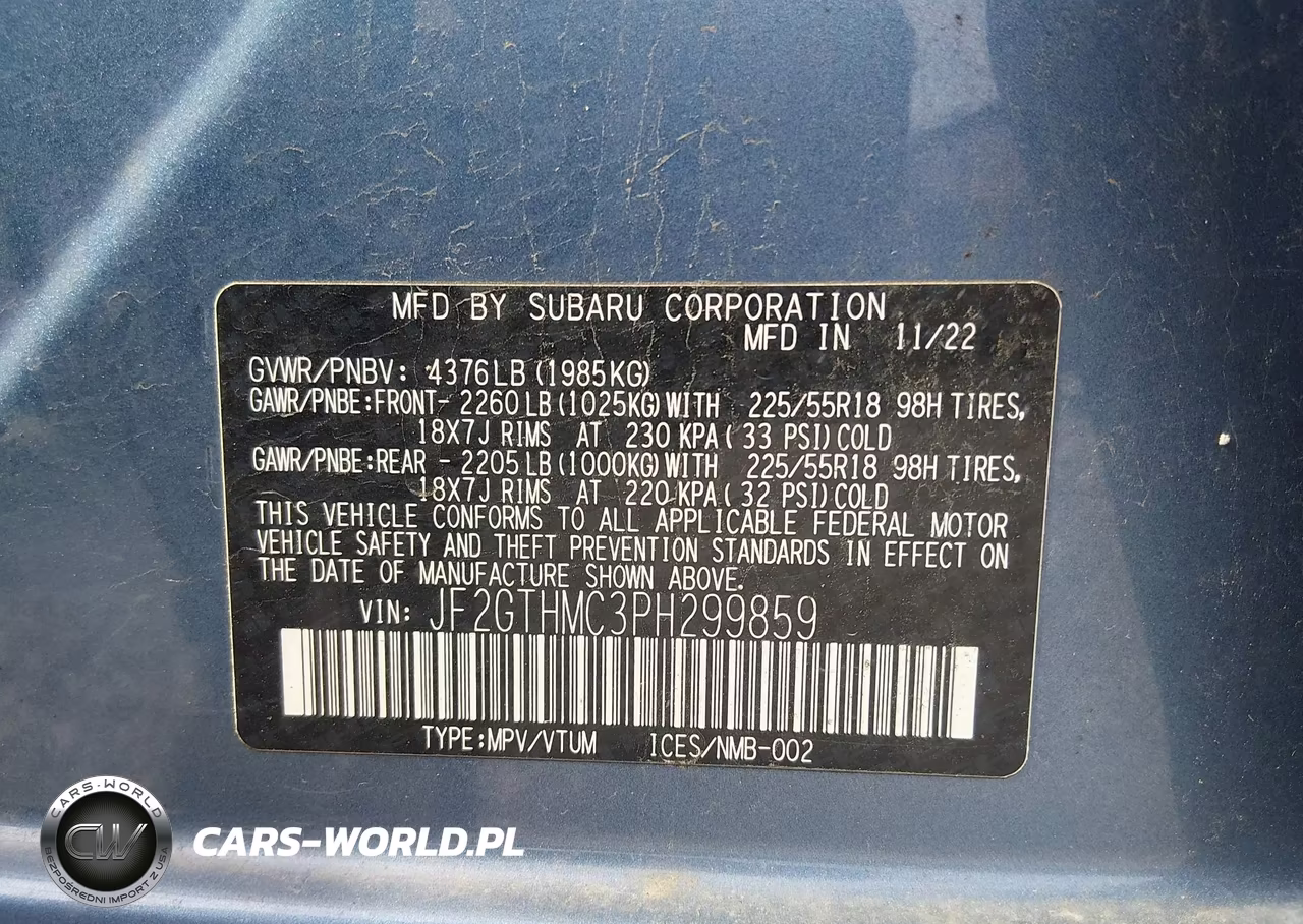 2023 Subaru Crosstrek Limited VIN:JF2GTHMC3PH299859 - 9