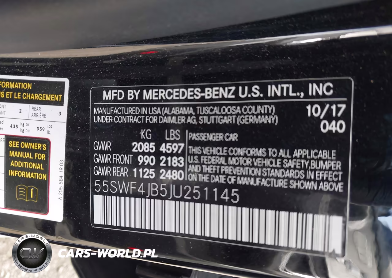 2018 Mercedes-Benz C 300 VIN:55SWF4JB5JU251145 - 9