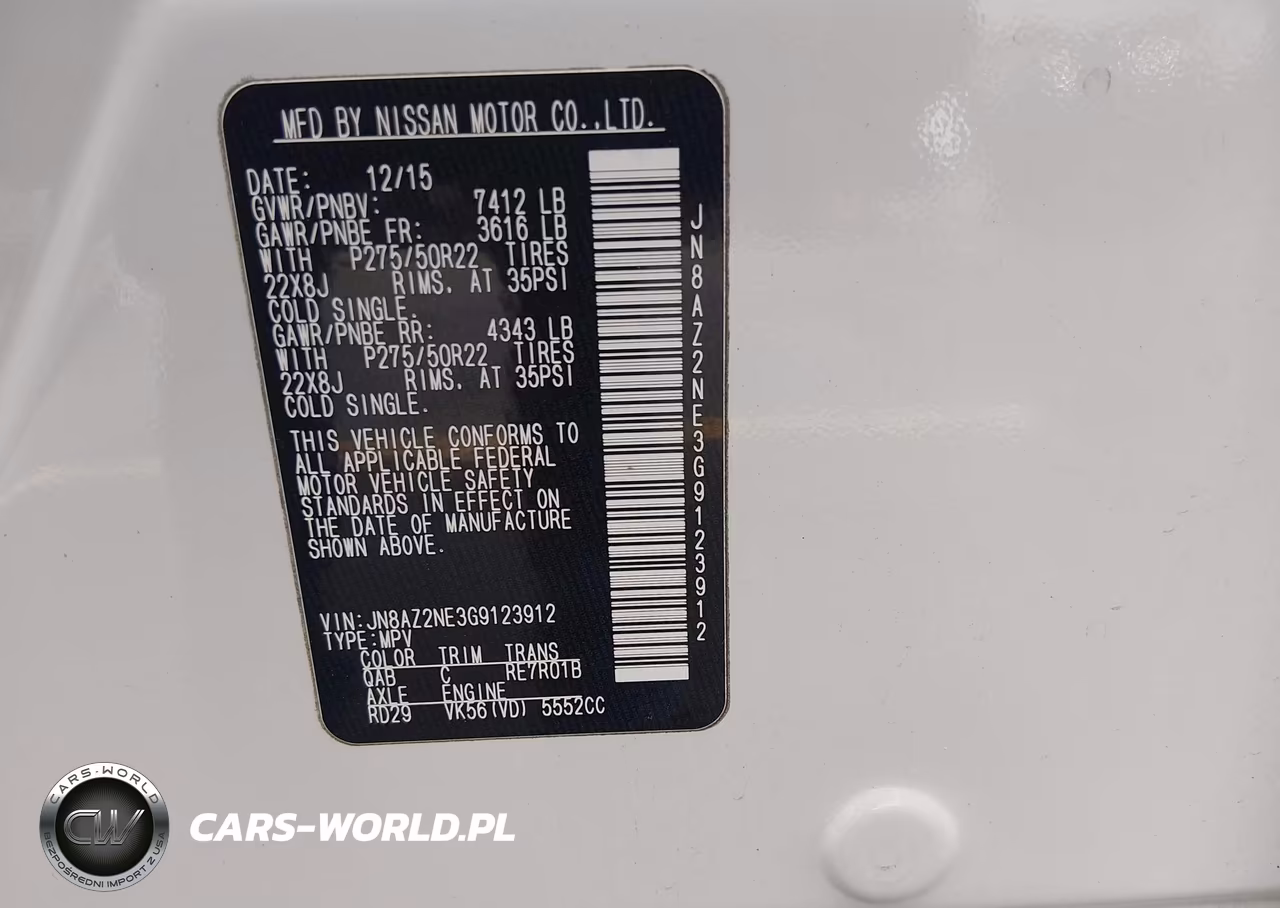 2016 Infiniti Qx80 VIN:JN8AZ2NE3G9123912 - 9