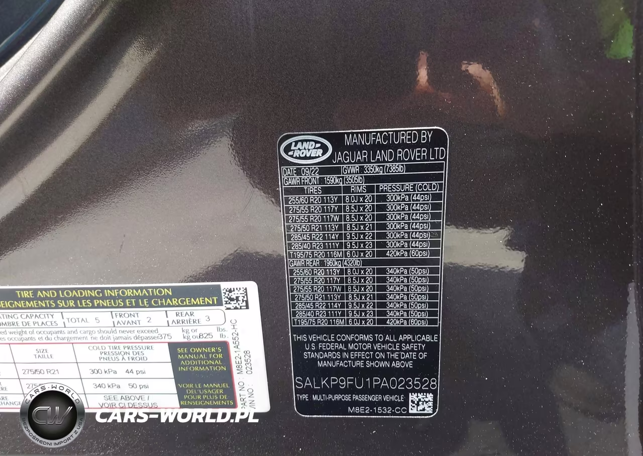 2023 Land Rover Range Rover P400 Se VIN:SALKP9FU1PA023528 - 9