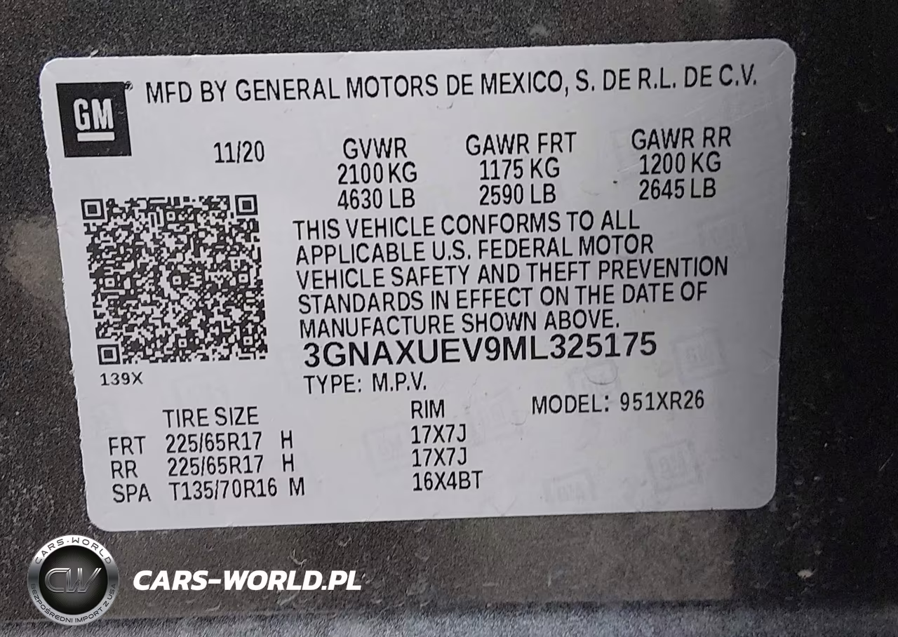 2021 Chevrolet Equinox Awd Lt VIN:3GNAXUEV9ML325175 - 9